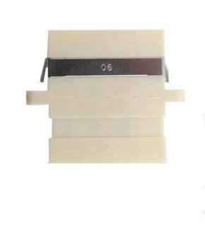 FIB LC Adapter Quad Beige Multimode - No Flange, Style3, SC Duplex Footprint