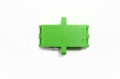 FIB LC APC Adapter Duplex Green Singlemode - with Flange, Style 3, SC Footprint