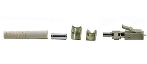 FIB LC Connector, Anaerobic Multimode, Zirconia, 128um
