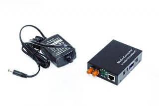 FIB Media Converter ST Singlemode 10/100 Base-T/TX to 100 Base-FX Media Converter 20km