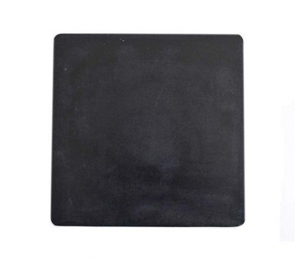 FIB Polishing Pad 90 Durometer Rubber Square 6" x 6" Black FIB Polishing Pad 90 Durometer Rubber Square 6" x 6" Black