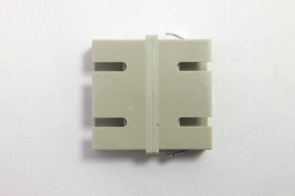 FIB SC Adapter Duplex Beige Multimode - No Flange, Style 5
