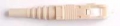 FIB SC Connector 2mm Multimode Zirconia Boot Beige