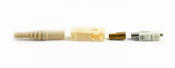 FIB SC Connector Multimode Stainless Alloy Ferrule 3mm Boot, 128um