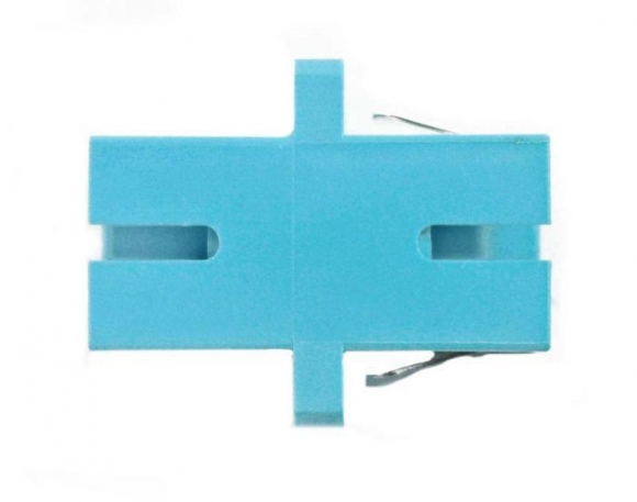 FIB SC MM 10Gig Adapter, Bronze Sleeve, Aqua  FIB SC MM 10Gig Adapter, Bronze Sleeve, Aqua