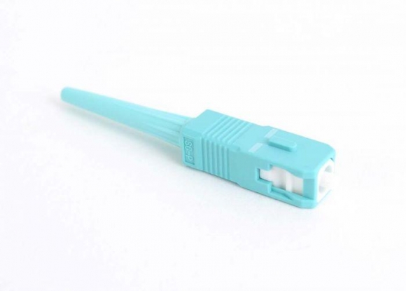 FIB Splice-On Connector SC PC Multimode Cheetah 50um OM3 900um Aqua 10 Pack
