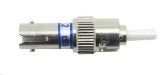 FIB ST Attenuator Male to Female Singlemode 1310/1550 UPC Attenuator 2dB  FIB ST Attenuator Male to Female Singlemode 1310/1550 UPC Attenuator 2dB
