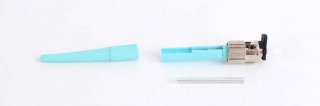 FIB ST PC Splice-On Connector Multimode Cheetah 50um OM3 900um-Aqua, 10pk