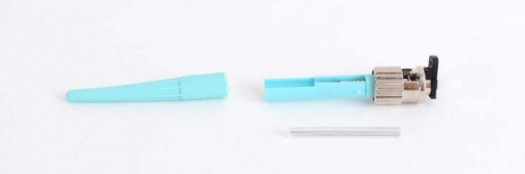 FIB ST PC Splice-On Connector Multimode Cheetah 50um OM3 900um-Aqua, 10pk