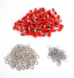 FIB ST Singlemode Zirconia Adapter - 100 Pack