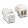 QuickPort ST Fiber Adapter SM/MM Phos Bronze Sleeve White