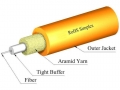 TLC 1.6mm Simplex 50/125um MM ClearCurve OM2 Fiber Optic Cable, Plenum, Orange