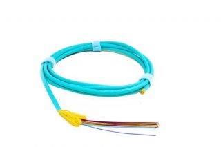 TLC 24 Fiber, 50/125um MM ClearCurve OM5, Micro-Distribution Fiber Optic Cable, Plenum, Lime Green