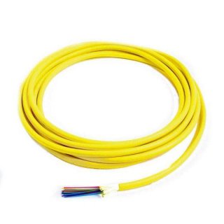 TLC 24 Fiber, 9/125um SM SMF28 Ultra, Distribution Fiber Optic Cable, Riser, Yellow