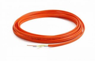 TLC 3mm Duplex 62.5/125um MM Infinicor300 Fiber Optic Cable, Plenum, Orange