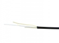 TLC 6 Fiber SM SMF28 Ultra Dry Flat Drop Cable PE Black