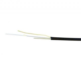 TLC 6 Fiber SM SMF28 Ultra Dry Flat Drop Cable PE Black