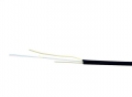 TLC Flat Drop Cable Dry Singlemode SMF28 Ultra Fiber 12 Fiber Polyethylene Black