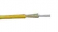 Corning 3mm Simplex 9/125um SM Fiber Optic Cable, Riser, Yellow