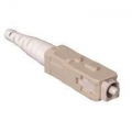 Corning SC Connector Multimode 62.5um, 3mm-White Boot, Single Pack