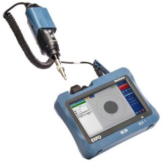 EXFO Handheld Display with Digital Inspection Probe, Manual Center/Focus, APC or UPC Connector & Adapter Tips