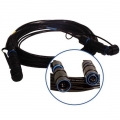 FIB Blue Delphi 12-channel Jam-Nut Receptacle to ST - SM 1'