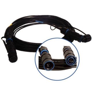 FIB Blue Delphi 4-channel Jam-Nut Receptacle to ST-SM 1'
