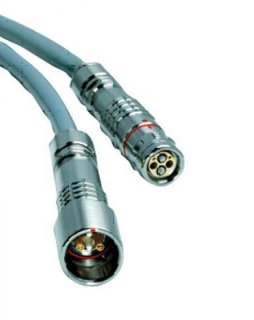 FIB Blue LEMO SMPTE assembly PUW(receipt)-FUW (plug) 250'