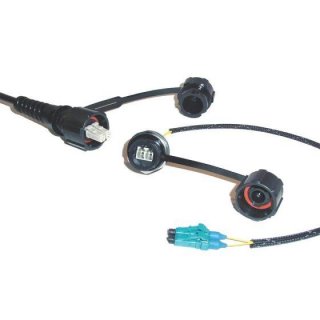 FIB Blue OVDA SC-MM In-Line Adapter with Dust Cap
