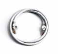 FIB Copper Cat 5e Patch Cable with Boots 10ft White