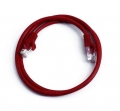 FIB Copper Cat 5e Patch Cable with Boots 15ft Red