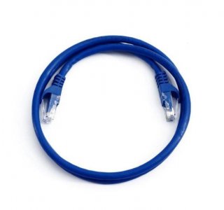 FIB Copper Cat 6 Patch Cable with Boots 7ft Blue