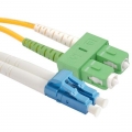 FIB Fiber Optic Cable Duplex 3mm SM 9/125 Ultra SC/APC-LC/UPC-2 Meters