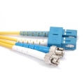 FIB Fiber Optic Cable Duplex Patchcord 1.6mm SM SMF-28 Ultra Fiber ST/UPC to SC/UPC-3 Meters
