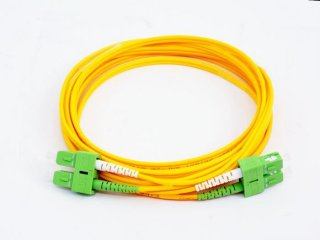 FIB Fiber Optic Patch Cable, SC APC to SC APC, 10 meters, 3mm Duplex SM SMF-28 Ultra Fiber