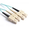 FIB Fiber Optic Patch Cable, SC PC to SC PC, 10 meters, 1.6mm Duplex MM ClearCurveOM4 Fiber