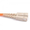 FIB Fiber Optic Patch Cable, SC PC to SC PC, 2 meters, 3mm Simplex MM ClearCurveOM2 Fiber