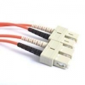 FIB Fiber Optic Patch Cable, SC PC to SC PC, 3 meters, 3mm Duplex MM ClearCurveOM2 Fiber