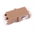 FIB LC Duplex Adapter Ceramic Flangeless Brown