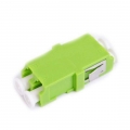 FIB LC Duplex Adapter Ceramic Flangeless Green