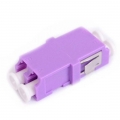 FIB LC Duplex Adapter Ceramic Flangeless Violet
