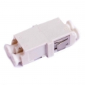 FIB LC Duplex Adapter Ceramic Flangeless-White