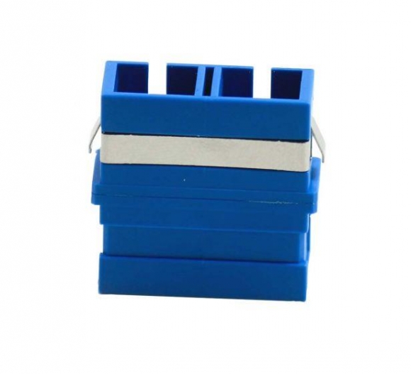 FIB SC Adapter Duplex Blue Singlemode - No Flange, Style 5