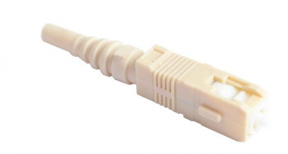 FIB SC Connector Multimode 127um 3.0mm, Zirconia , Beige, 100 Pack