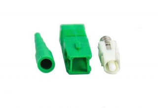 FIB SC/APC SM Zirconia Connector w/900um Boot-100 Pack