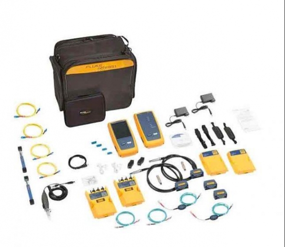 Fluke Networks Optical Loss Test Set Inspection Kit Quad DSX2 2 GHz  Fluke Networks Optical Loss Test Set Inspection Kit Quad DSX2 2 GHz