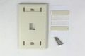 SIGNAMAX Keystone Faceplate 1 Port Single Gang with Labeling Windows