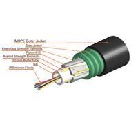 Commscope Central Loose Tube Armored Fiber Optic Cable Singlemode 12 Fiber with Ripcord Black