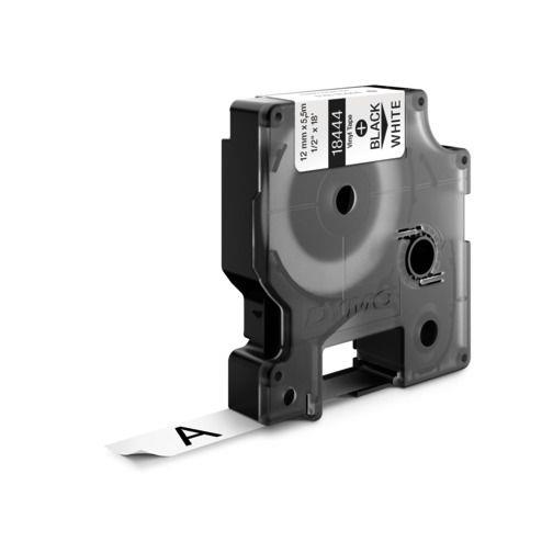 DYMO Cable Marking Label Cartridge Wrap Around Vinyl Label for flat surfaces White 1/2"(W)