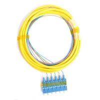 FIB Distribution Pigtail 6 Fiber Singlemode SC/UPC Blue Boots 3 Meters